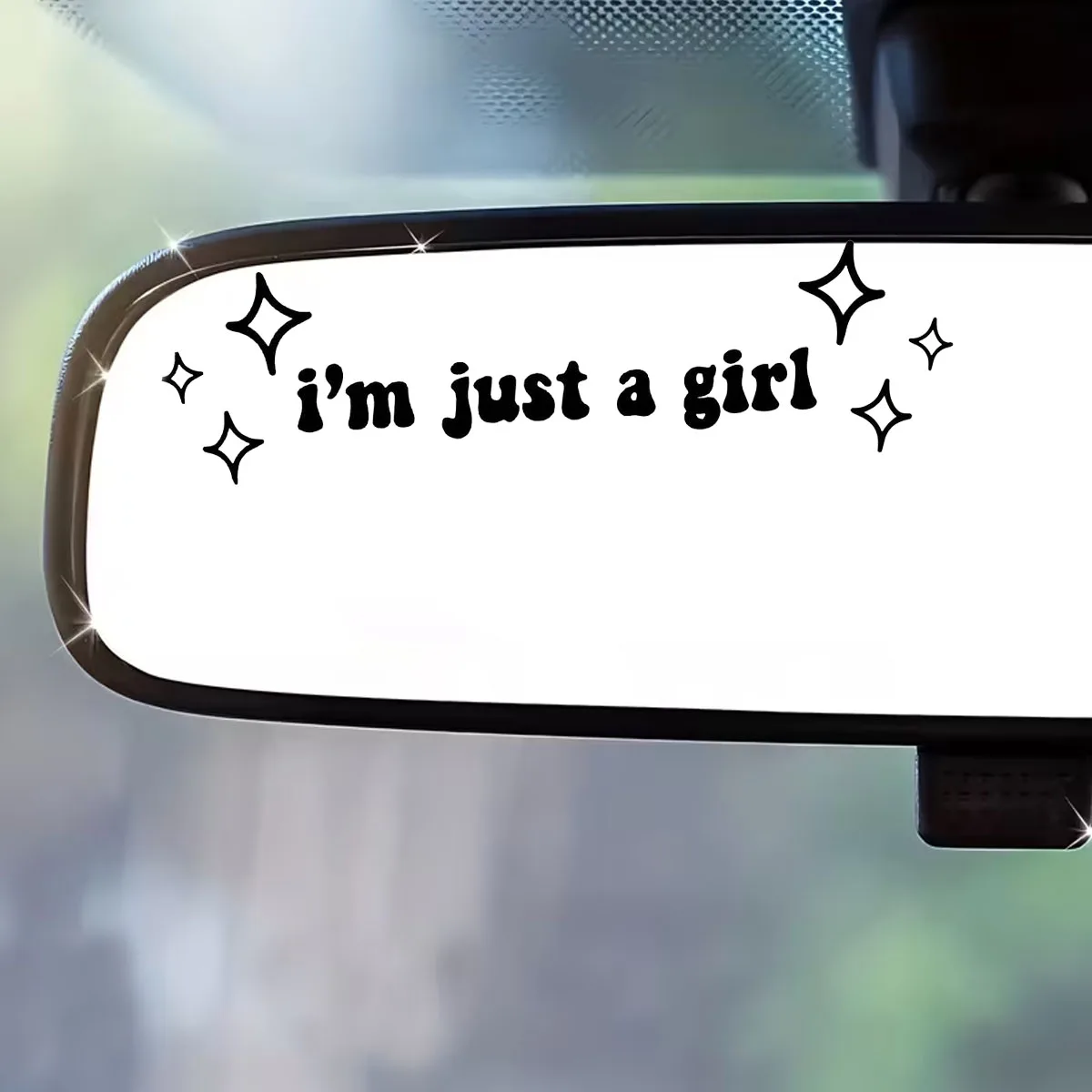 I'm just a girl, car decals, car window stickers, girl pink bow cute car accessories decoration, gift for friends mom dad
