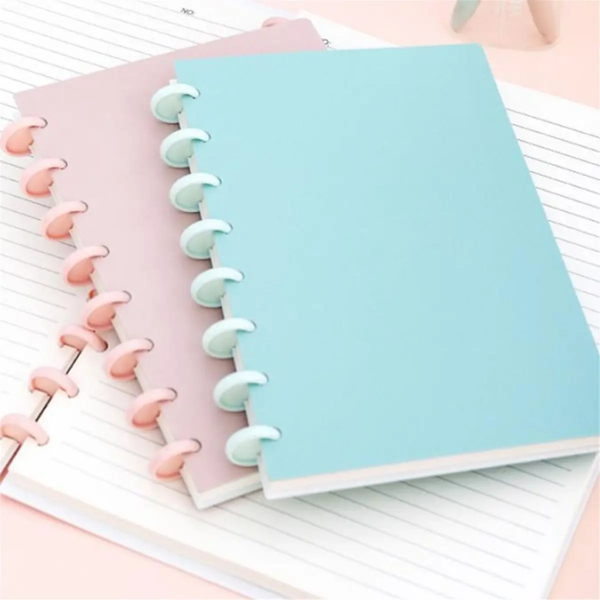 Home Tool Notebook Letter Size Includes Discs Ruled Removable Pages Refillable Subject Journal for Workplace Vibrant Color