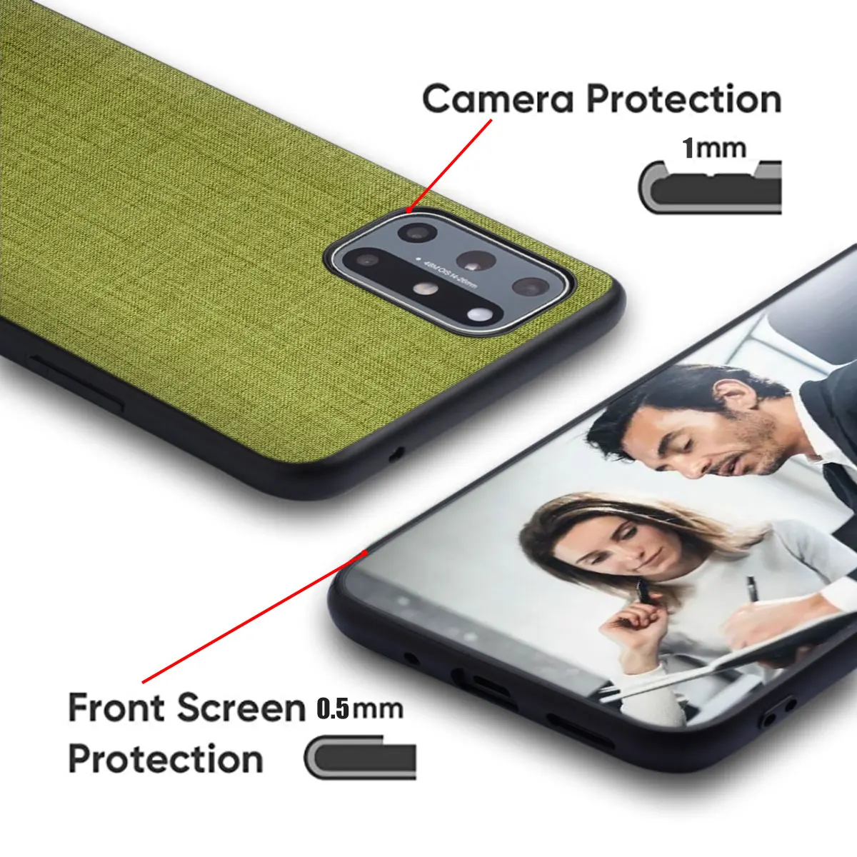 Case For Honor 200 Pro Lite Cloth Texture TPU Four-corner Explosion-proof  Back Cover For Honor 200 Pro Lite case