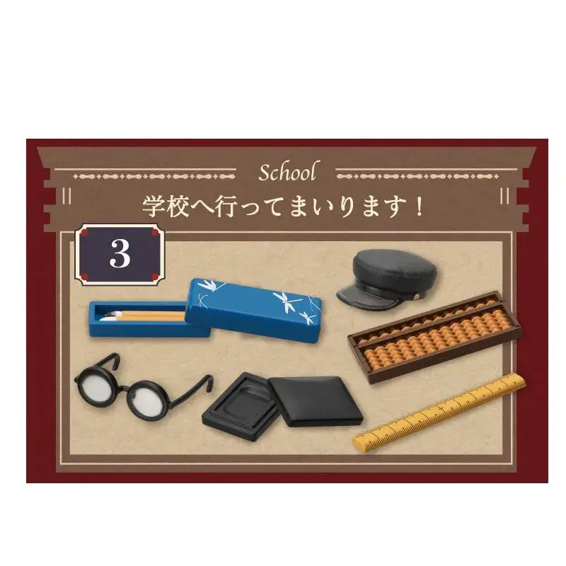 Re-Ment Petit Sample Series Kawaii Blind Box Historical Romance Fukuchido Family Mini Diorama Furniture Vanity Table Space Decor - view 4