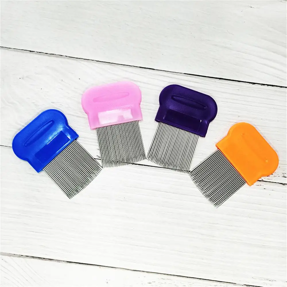 1~5PCS Long Teeth Hair Lice Comb Stainless Steel Flea Nit Dust Removal Super Fine Brush Long Teeth Hair Lice Comb Density Teeth