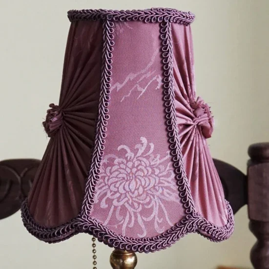 Classical series table lamp--Medieval Castle retro desk lamp purple carved romantic girl bedroom desk lamp