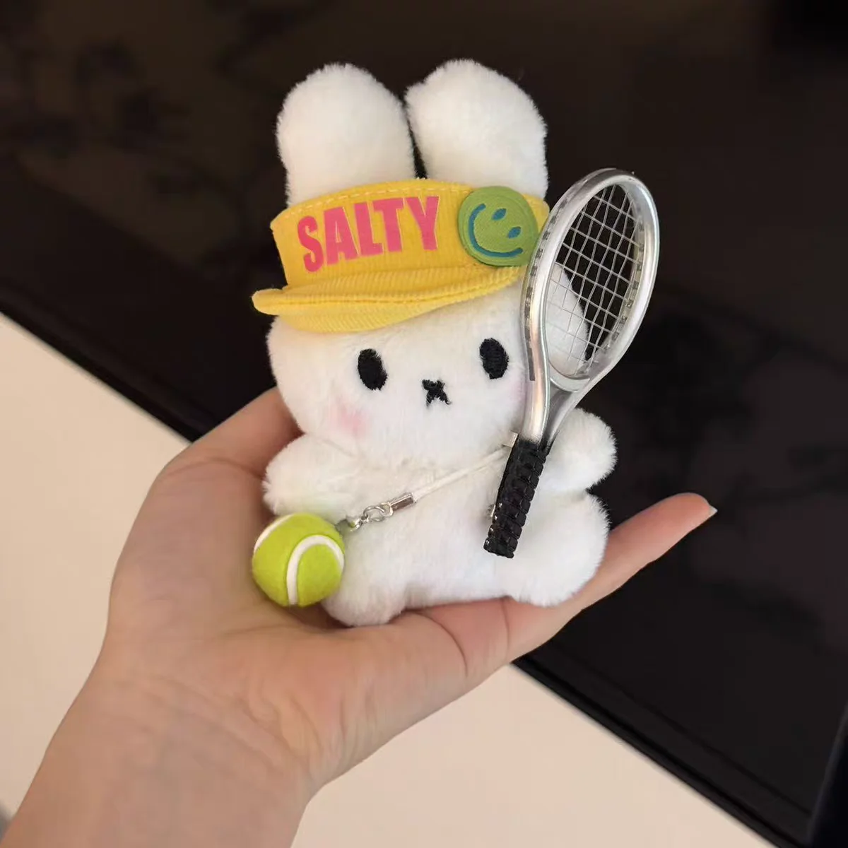 Anime Cute Tennis Miffy Bag Pendant Design Sense Plush Doll Keychain Send To Girls Gift Souvenirs Lovely Kawaii Sweet Creativity