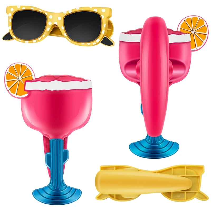 Beach Towel Windproof Clips for Beach Chairs Patio and Pool Accessories Cartoon Cocktail Glasses Towel Clips for Home-A46I