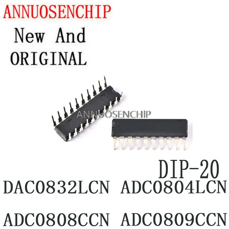 1PCS New And Original 100% ADC0809 DIP28 DAC0832 DIP-20 8-bit ADC chip in stock DAC0832LCN ADC0804LCN ADC0808CCN ADC0809CCN