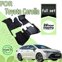 Car Floor Mats For Toyota Corolla Touring Sports Suzuki Swace E210 2019~2023 Estate Leather Floor Carpets Matts Car Accessories