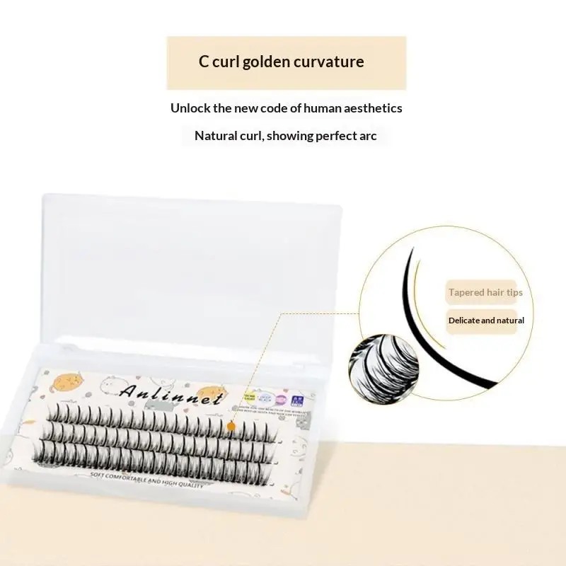 120 Cluster Individual Manga Lash Clusters Natural Look Handmade Grafting Fishtail Fairy False Eyelashes Diy Eyelash Extensions