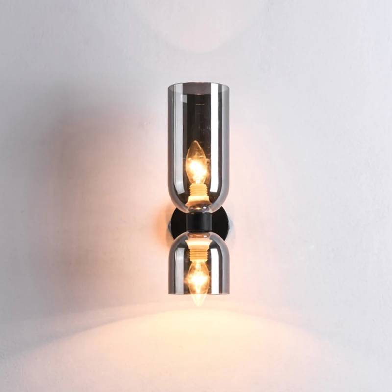Nordic E14 LED wall lamp glass lampshade sconces lights indoor lighting home decor living room bedside bedroom kitchen decorate