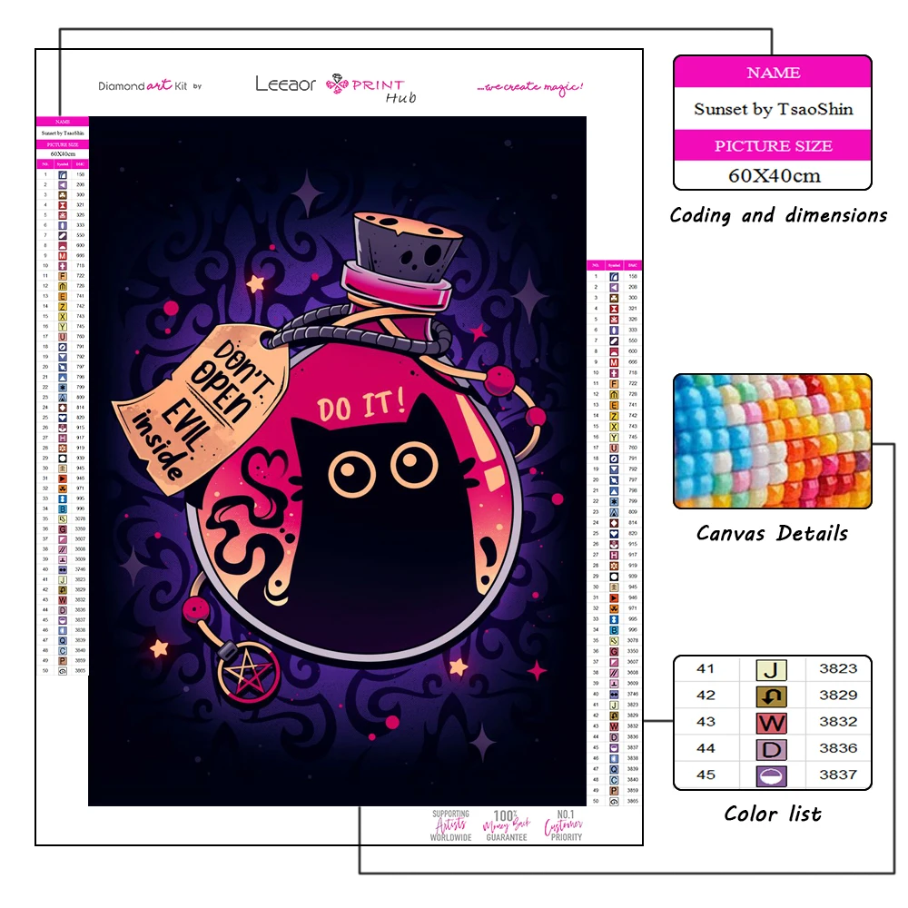 5D DIY Diamond Painting Creepy Cute Creative Picture Cross Stitch Kits Full Round/Square Diamond Embroidery Mosaic Home Decor