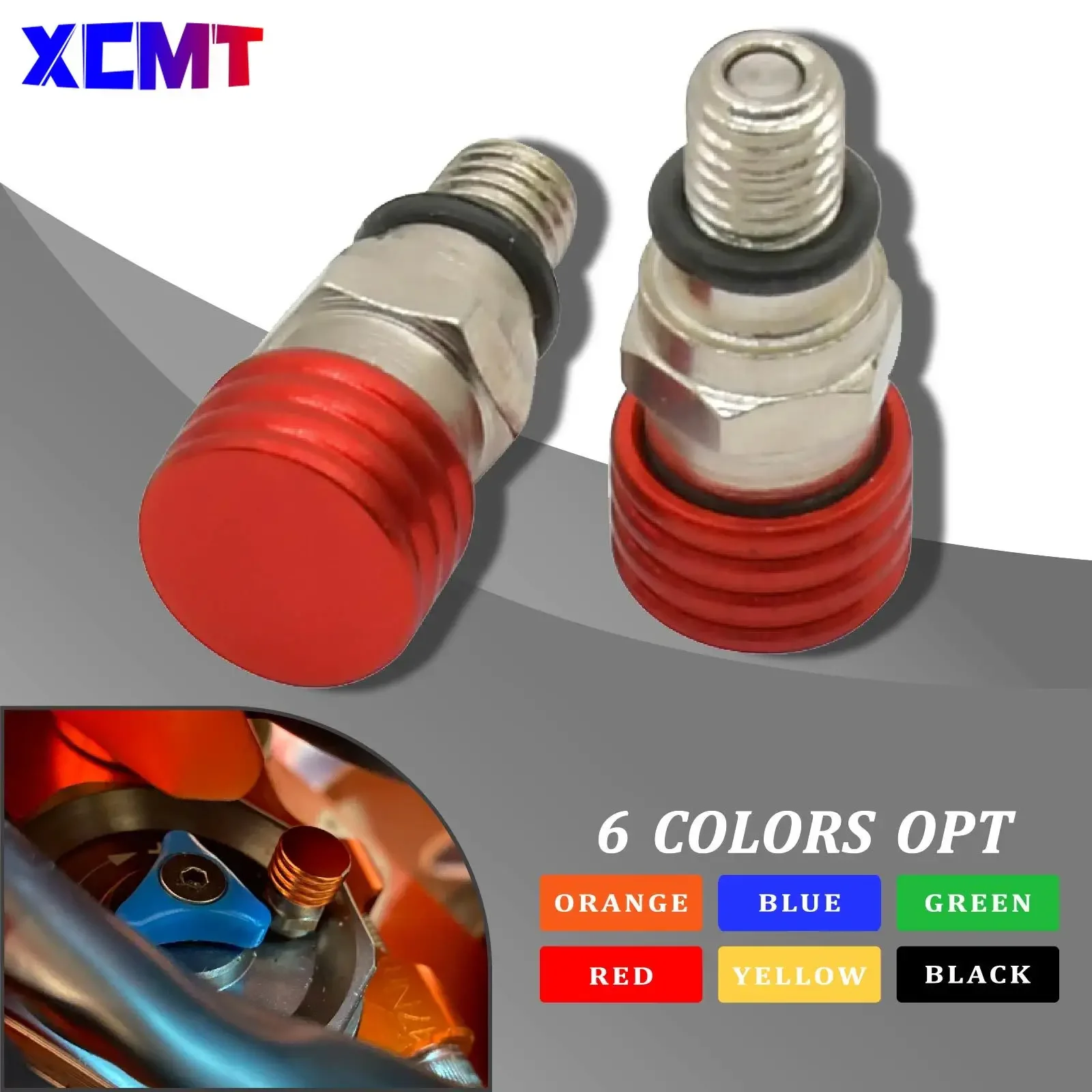 

M5x0.8 Fork Air Bleeder Valves For Honda CRF150R CRF250R CRF250X CRF450R CRF450X CR80 CR85 CR125 CR250 CR500 For Kawasaki Yamaha