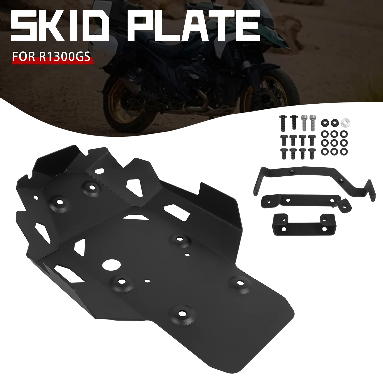 For BMW R1300GS R1300 GS R 1300 GS R 1300GS 2023-2024 Skid Plate Engine Protection Belly Pan Guard Cover Bash Guards Sump Plate