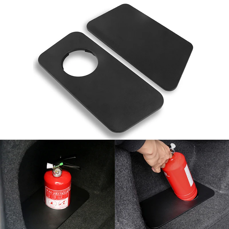 2 Pcs Car Trunk Board Black Fire Extinguisher Partition Storage Cover Interior Decoration Panel For BMW 3 Series G20 G28 2020