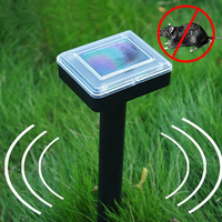 2Pcs Solar Mole Repellent IP56 Ultrasonic Solar Mole Repeller Vole Repeller Pest Control Mole Repellent Outdoor Lawn Farm Garden