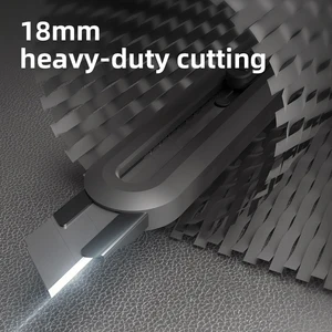 Deli snap-off knife utilitarian mini retractable cash cutters 9mm 18mm high carbon steel blades 6 Main Sales Retractable Pockets - №1