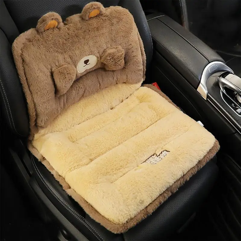 สําหรับ Auto Plush รถที่นั่งเบาะชุด WARM สัตว์ออกแบบรถที่นั่งชุดเบาะรถเบาะรองนั่งเอวสําหรับรถ Suv Rvs