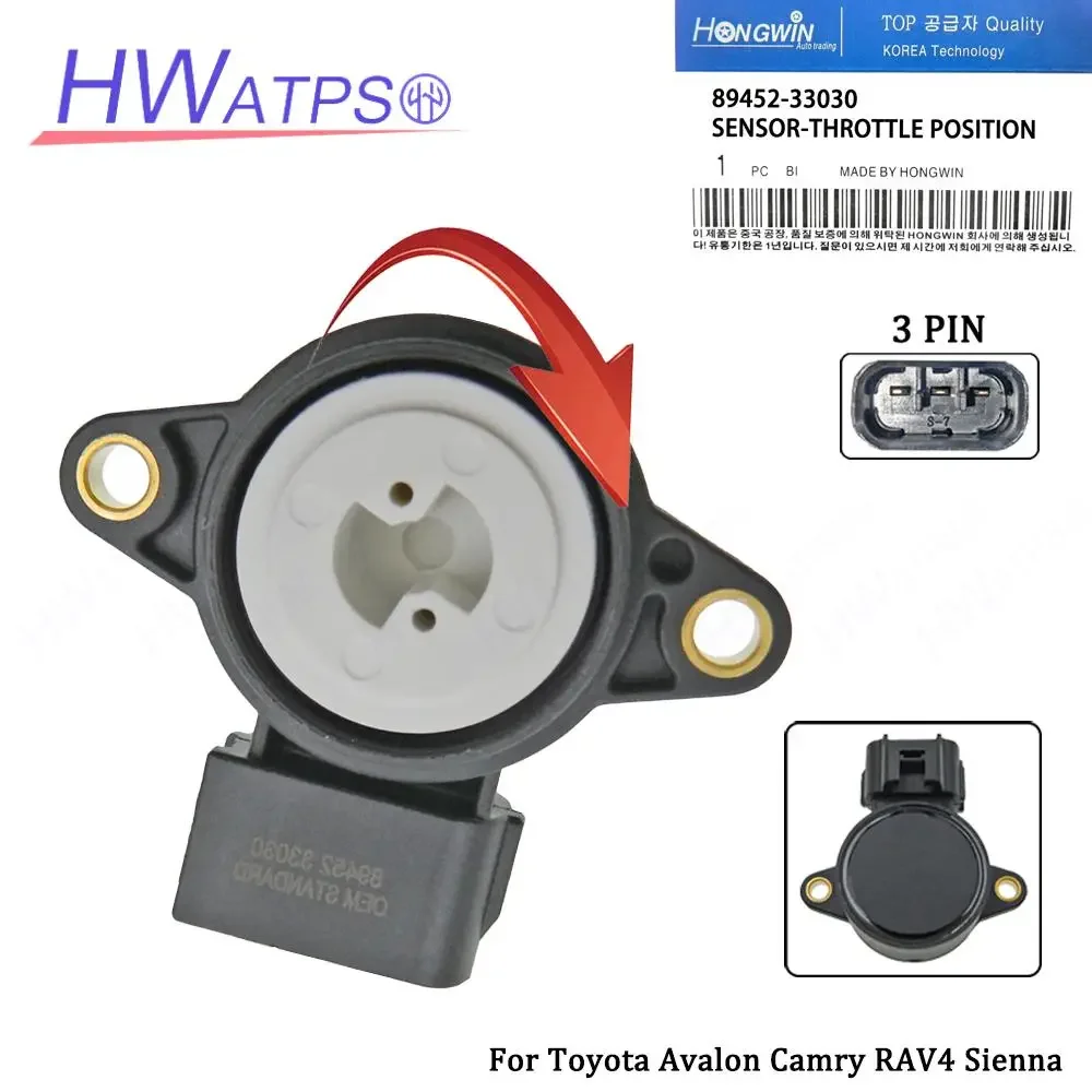 Throttle Position TPS Sensor Fits Toyota Toyota Estima ACR30 Corolla AE100 Alphard ANH10 CAMRY ACV30 89452-33030