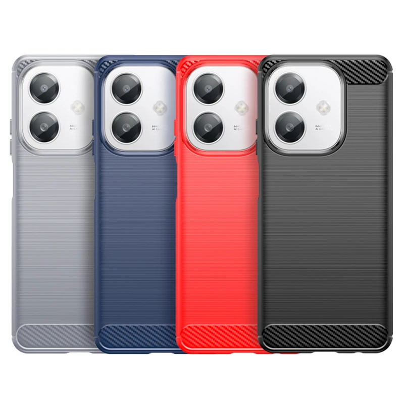 For OPPO A40 Case Cover OPPO A40 Capas New Coque Armor Phone Bumper Back Shockproof Soft TPU Carbon Fiber Fundas OPPO A40 A 40