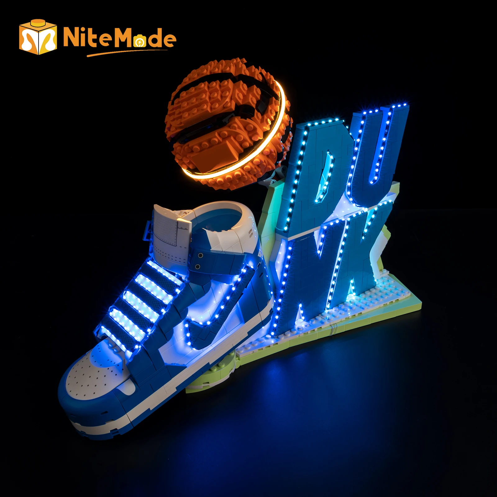 مجموعة إضاءة LED Easylite مناسبة لمجموعة Nike Dunk LEGO 43008 (بدون نموذج) #4