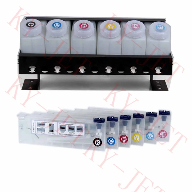 

6 colors for Mutoh/Roland/Mimaki series large format printer bulk ink system 6+6 CISS system continuous ink supply system for