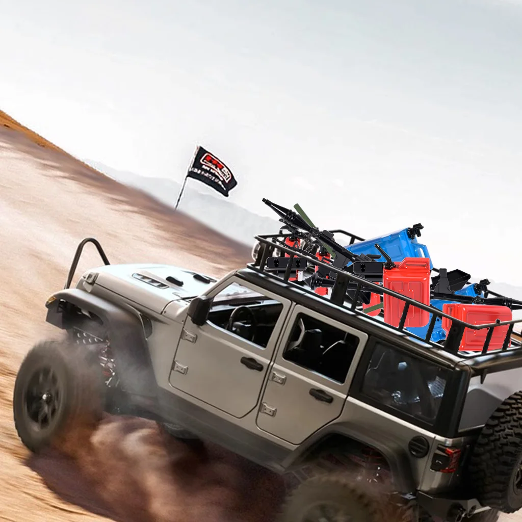 Austarhobby peças de decoração de carro rc, pá de tambor de óleo, decoração compatível com scx10 axail d90 rc crawler car