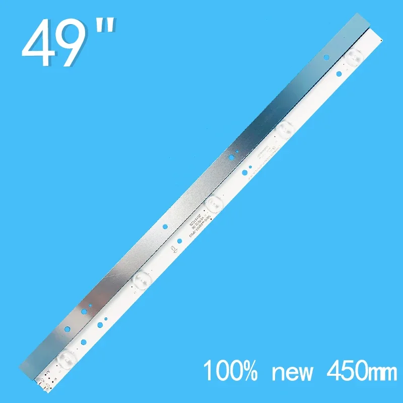 8pcs=1set 5leds 3v 450mm Suitable for Skyworth 49-inch LCD TV 5800-w49003-0P00 SW49D05-C22AG-01 Ph49e20dsgw Backlight strip