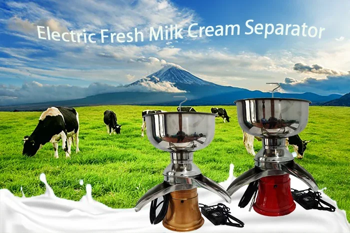 small Milk  cream separator centrifuge 50L/H