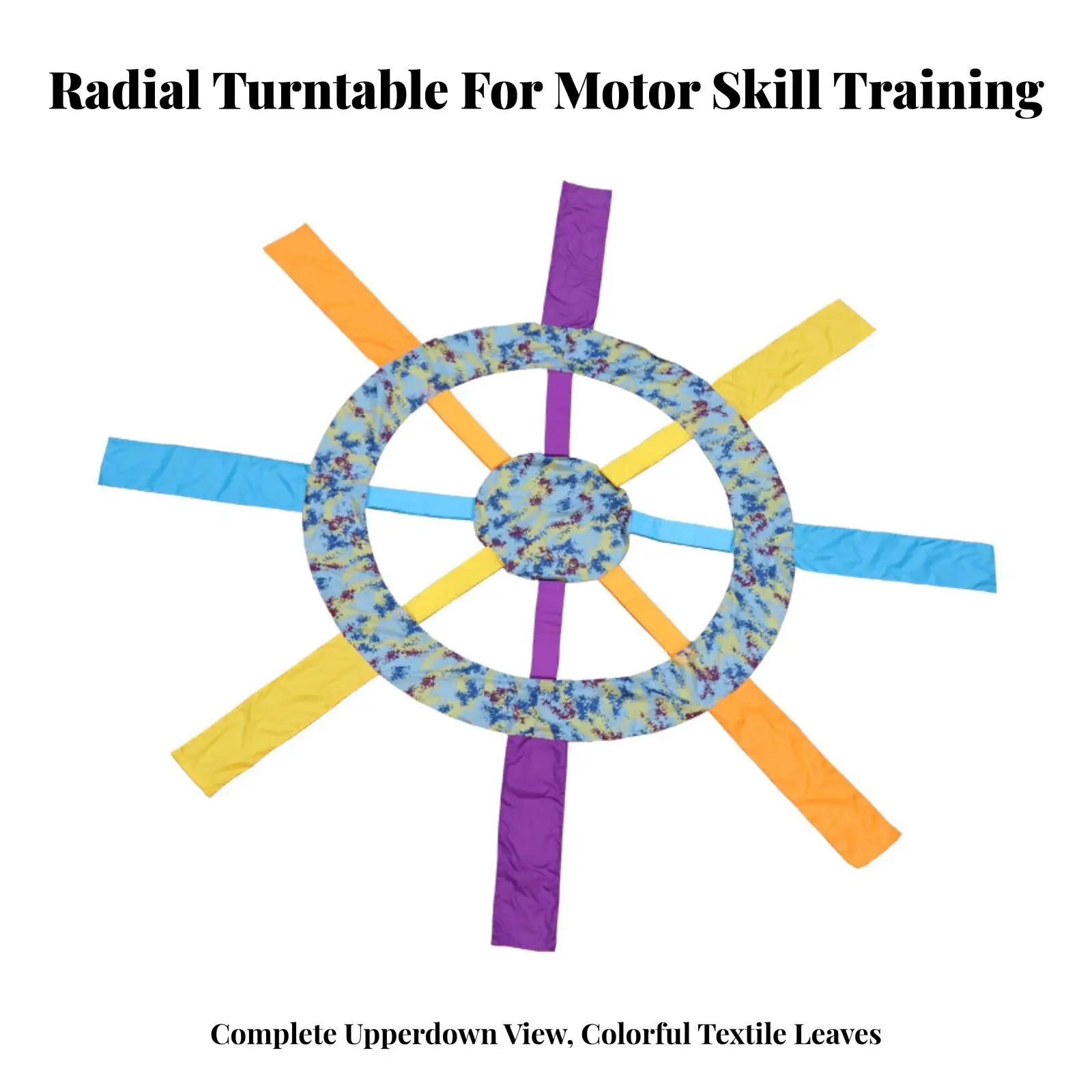 Interactive Activity Wheel with Straps | Soft Textile Construction, Lightweight Easy-to-Handle Design, Sensory Wheel, for Active
