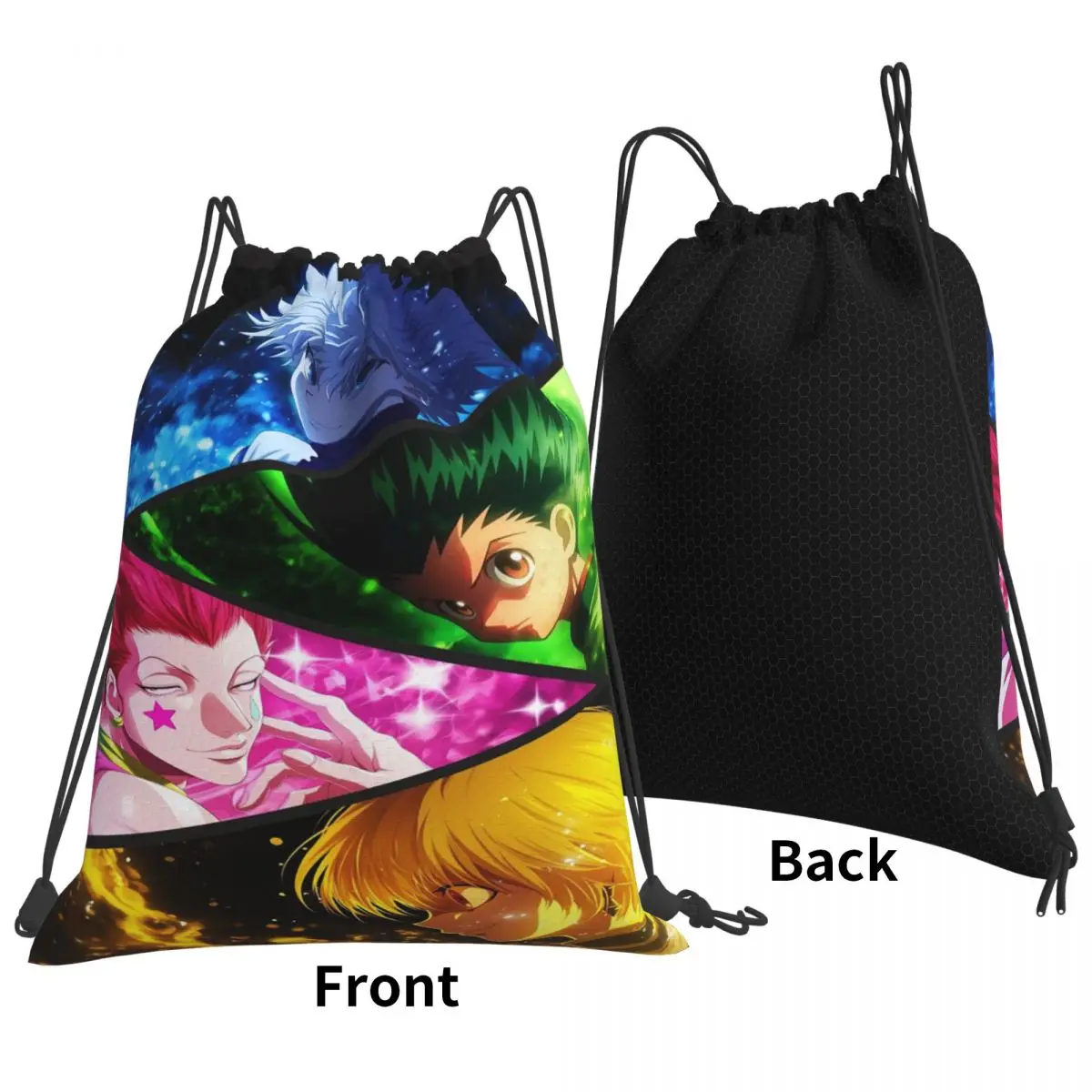 Anime Hunter X Hunter Backpacks Portable Drawstring Bags Shoes Bag Book Bags for Man Woman Students