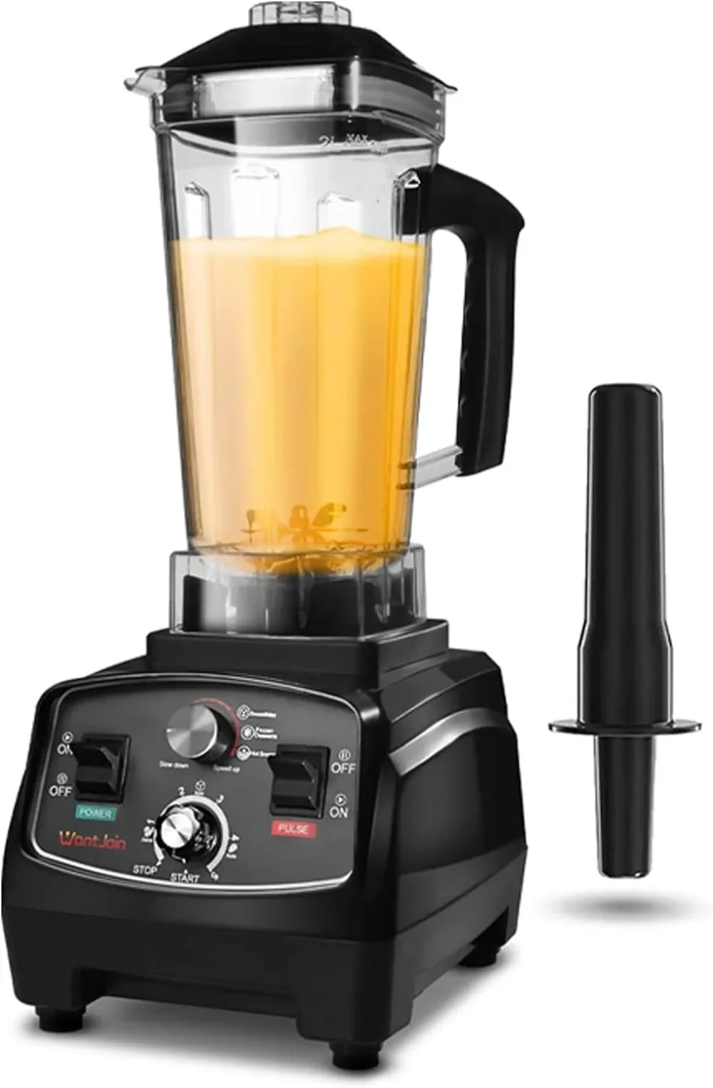 

WantJoin Professional Blender,Countertop Blender,Blender for Kitchen Max 1800W High Power Home and Commercial Blender with Timer