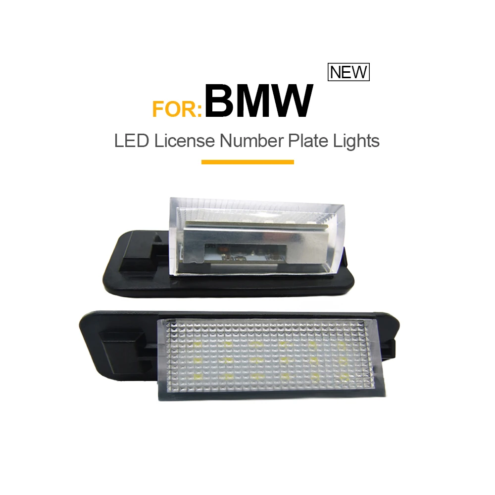 2PCS Car LED license Number Lights For BMW E36 1992-1998 18SMD white 12V bmw license plates tail number light bulb