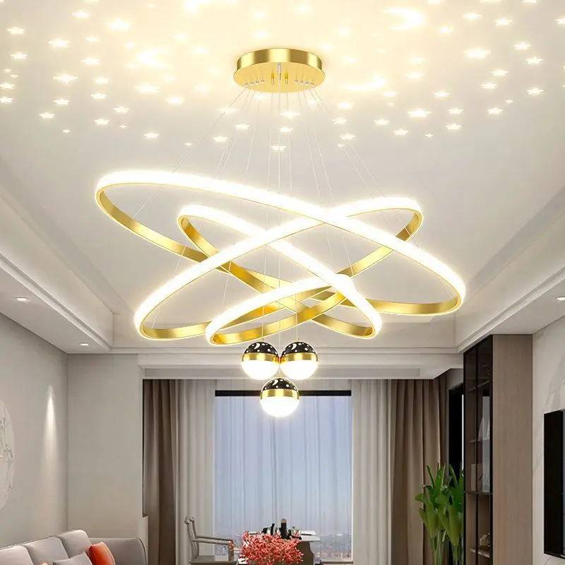 

Скандинавское звездное небо, креативные потолочные подвесные светильники для гостиной, столовой, простые светодиодные люстры, роскошные лампы, светильники для кухни, кафе