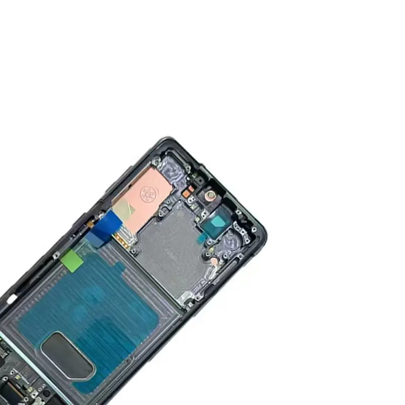 삼성 S21 5G G991B용 슈퍼 아몰레드 LCD 디스플레이 터치 스크린 디지타이저, 삼성 S21 G991N G991U LCD 프레임 포함