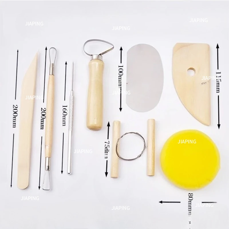 Suitable for   juego de ocho piezas  herramientas de madera y arcilla cerámica, palancas  grabado y dibujo