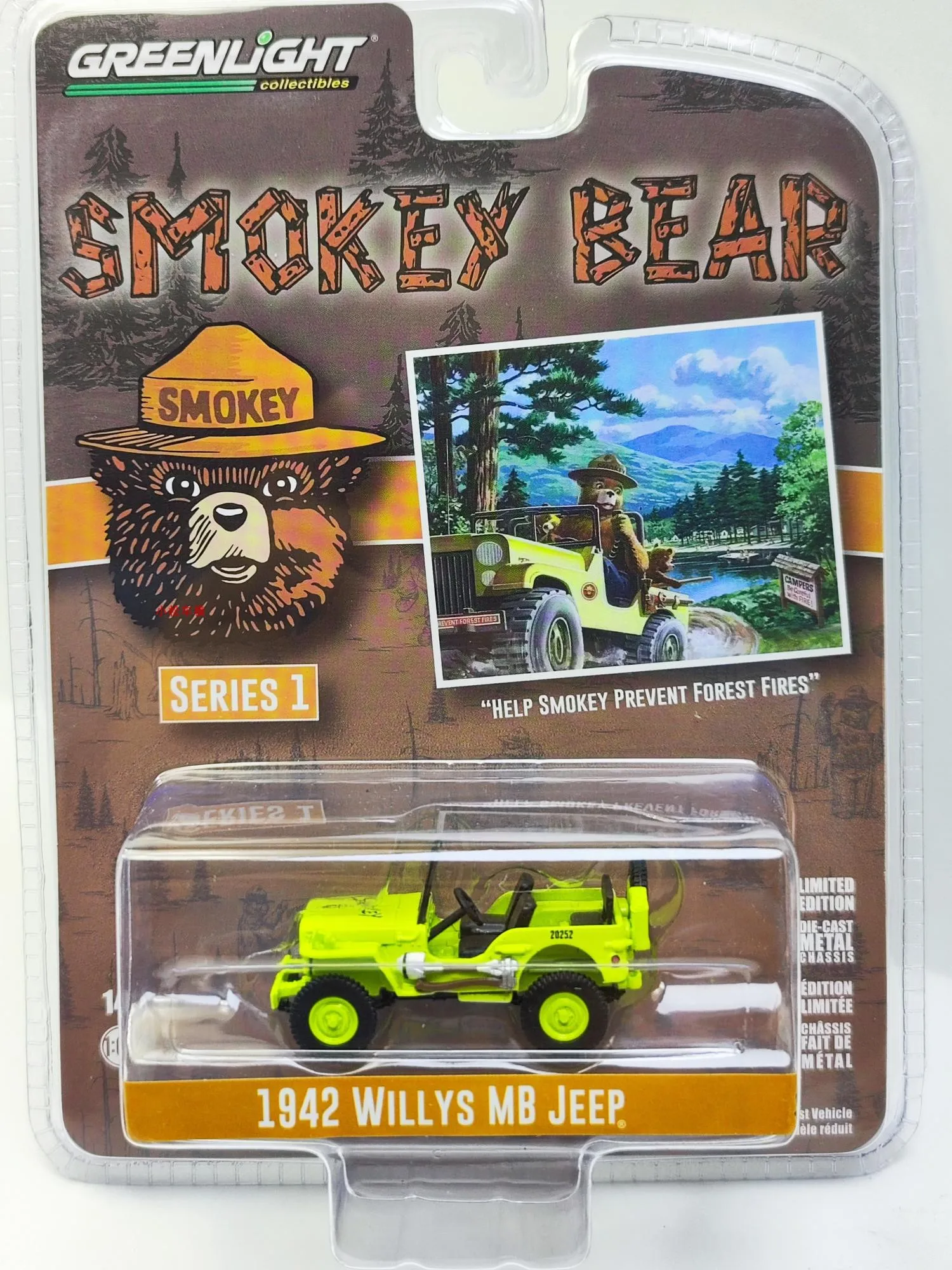 

GreenLight 1:64 1942 Willys MB Jeep Willys JeepCar Model Alloy Model Collectibles Children's Gift Toys Car Model Collection Toys