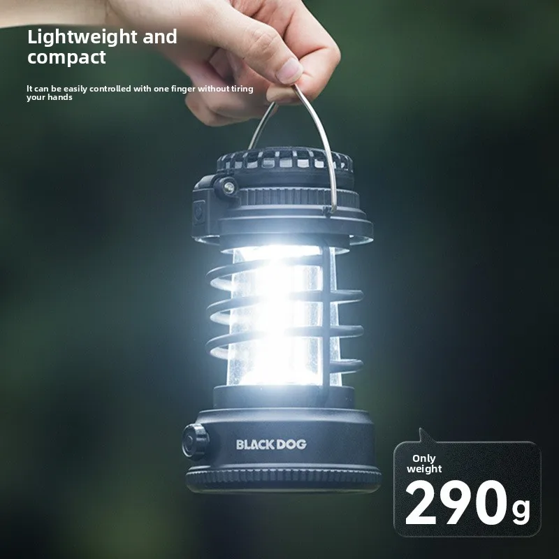 블랙독 텐트 조명 램프 1200mAh 야외 팬 라이트 초장수명 배터리 178LM 아우로라 라이트 초강력 다기능