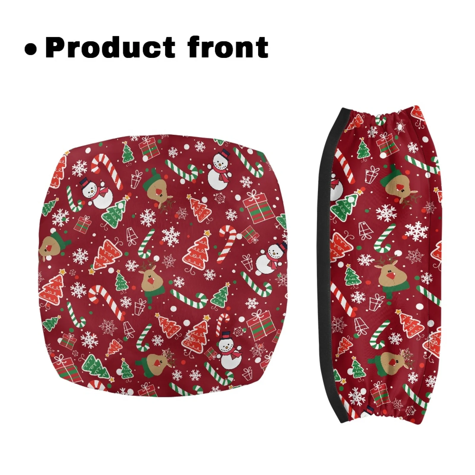 Coloranimal Holiday 2PCS Seat & Backrest Covers Quick Installation Rollator Walker Seat Back Cover for Elder