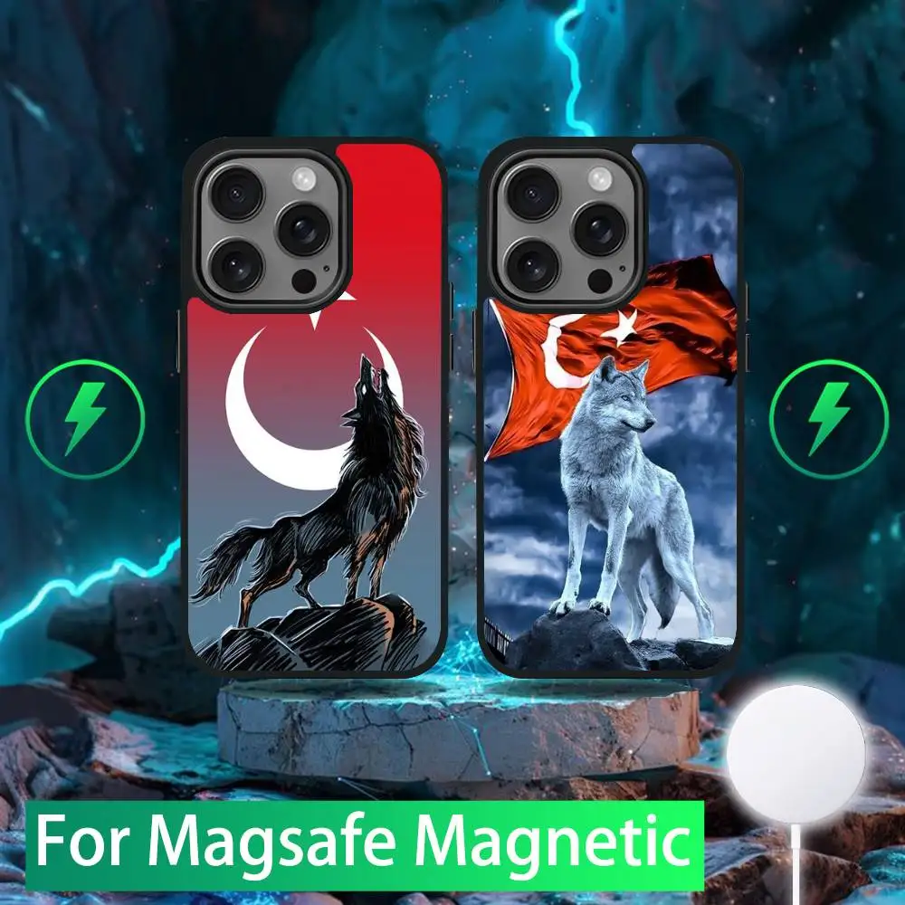 

Bozkurt Phone Case For iPhone 16,15,14,13,12,11,Pro,Max,Plus,Mini,SE New Magsafe Magnetic Wireless Charging