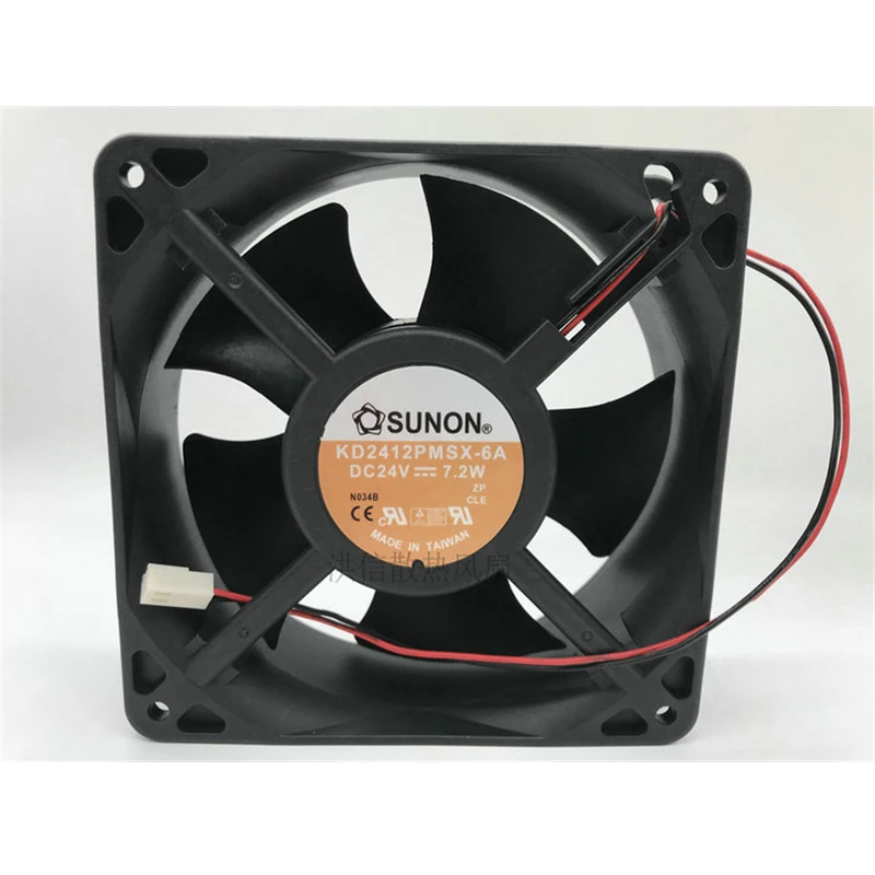 

1PC SUNON KD2412PMSX-6A DC 24V 7.2W 120x120x38mm Cooling Fan 2PIN