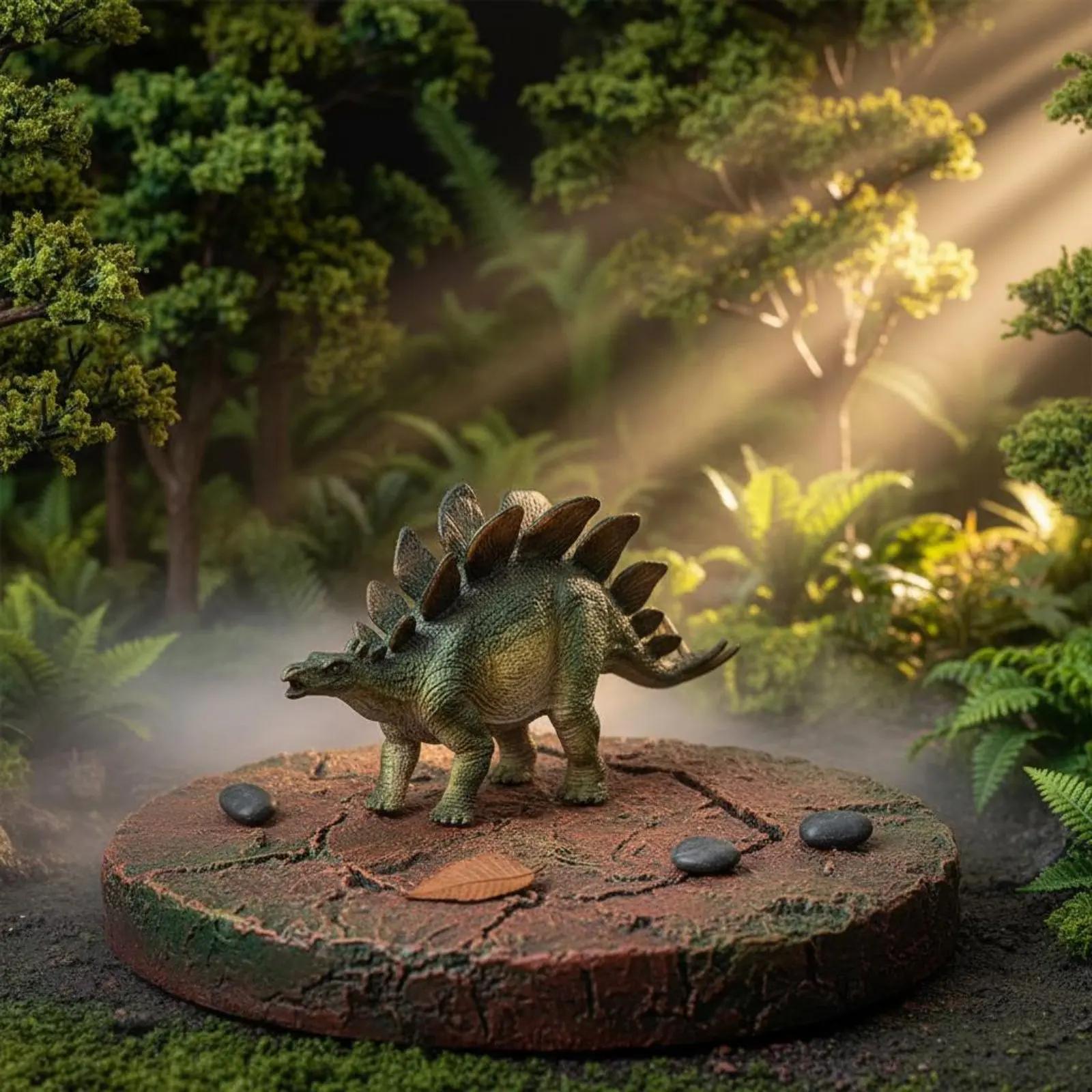 

Prehistoric Period Creature Toy Sturdy Thorny Dinosaur Toy Realistic Dinosaur Figurine Hand Painted Kentrosaurus Figure