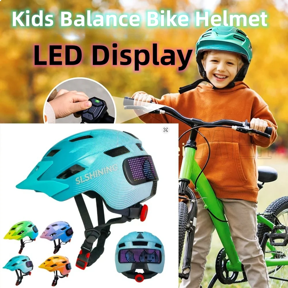Breakthrough LED light display screen tail light intelligent APP control bicycle helmet road mountain bike helmet whirlwind bike