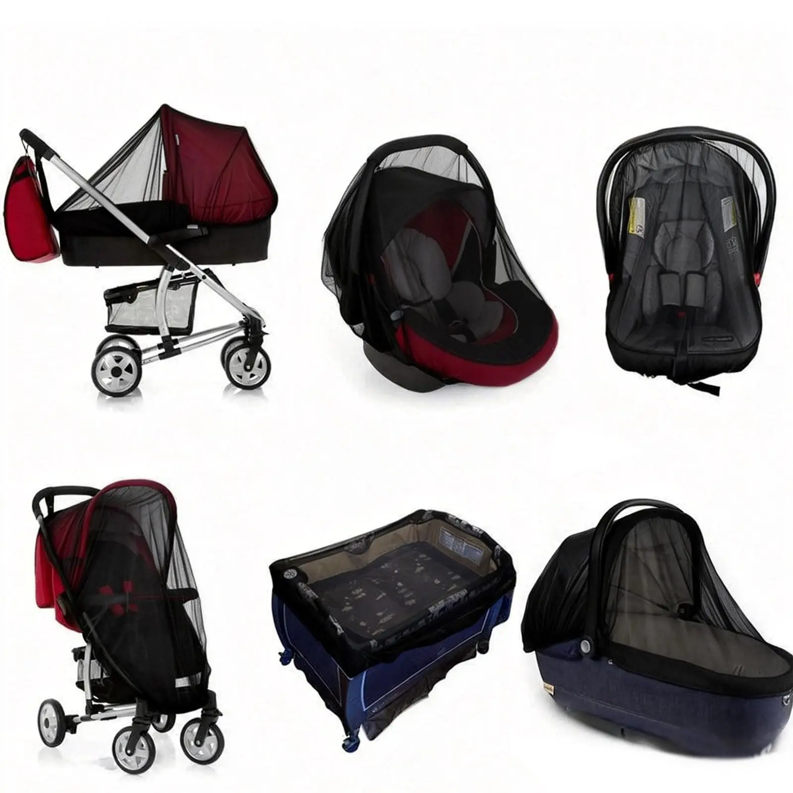 Universal Full-Cover Stroller Mosquito Net