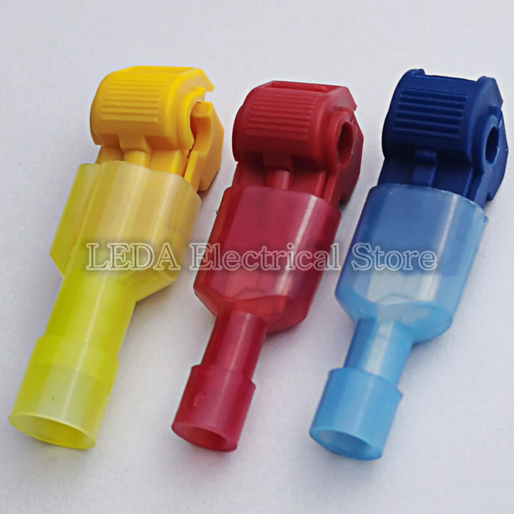 25 مجموعة (50 قطعة) MDFN + T1 T2 T3 سكوتش قفل سريع لصق موصلات الأسلاك محطات تجعيد سيارة كهربائية 22-18AWG 300 فولت 10A سلك