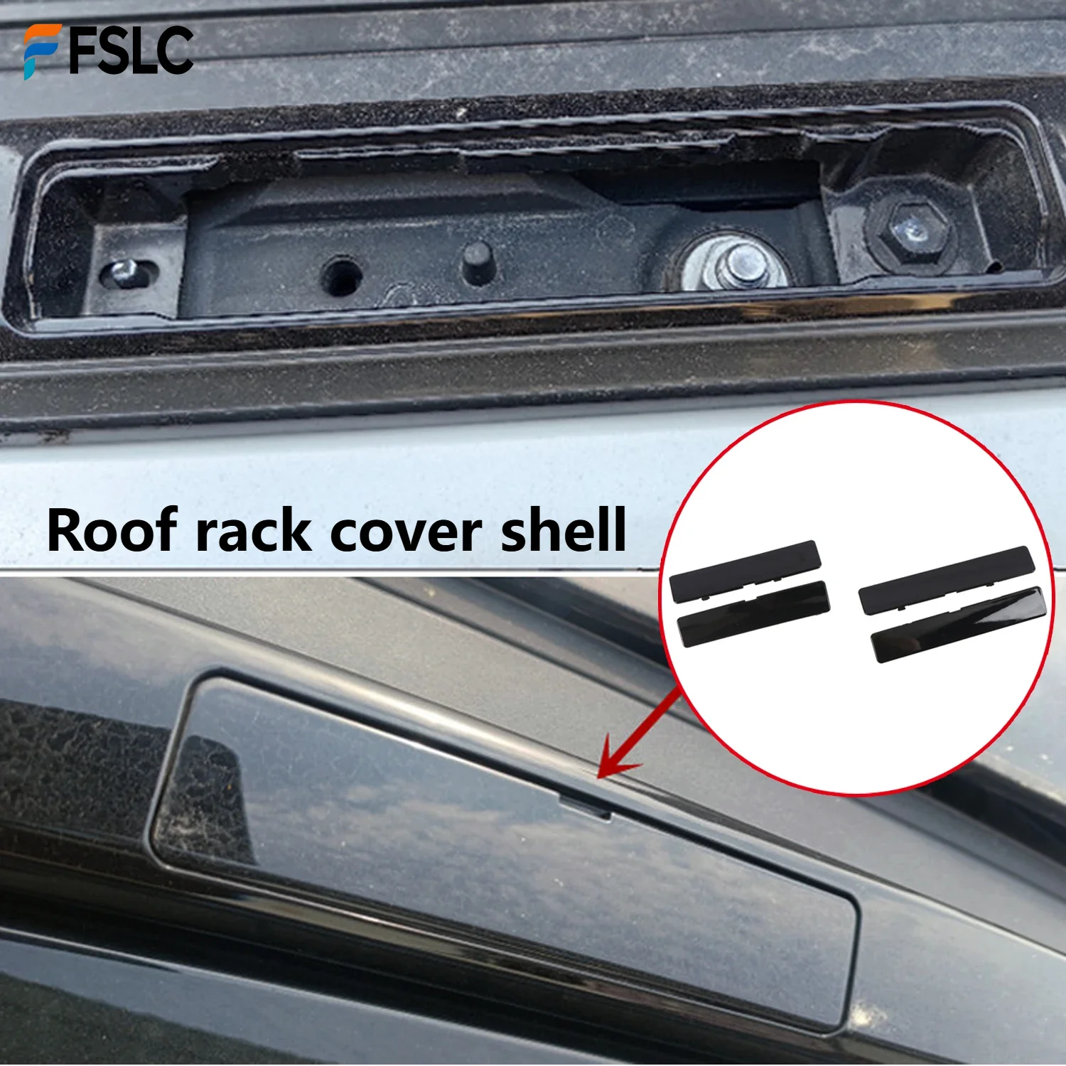 

⭐Genuine⭐ Car Upgrade Fit For Toyota RAV4 XA50 2019-2024 Accessories ABS Roof Rack Side Rail End Caps Covers 4Pcs