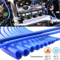 Blue 1 Meter 2 Meters 3mm Thickness Car Vacuum Silicone Hose Universal Inner Diameter 3/5/4/6/8/10/12/14mm Racing Line Pipe Tube