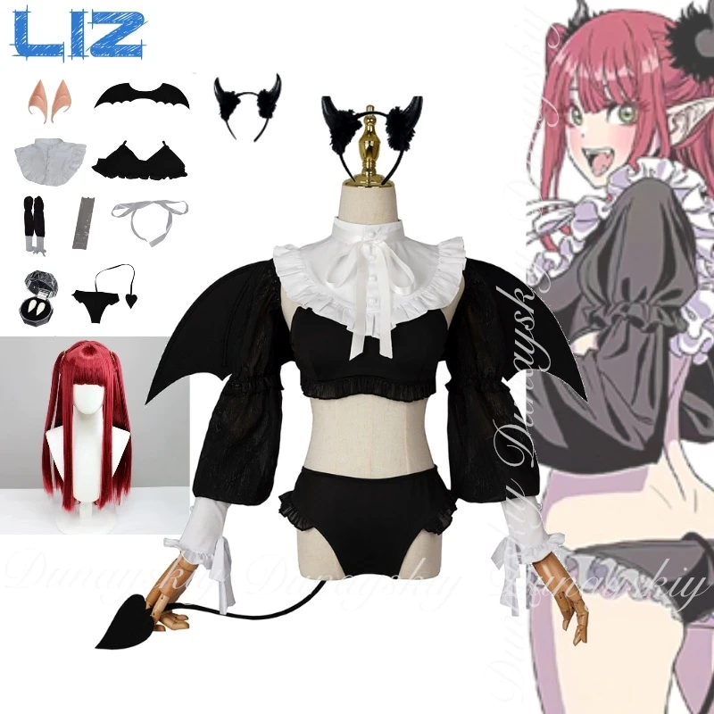 

My dress up darling Anime Liz One Character Cosplay With Wearing The Black Female Little Devil Cosplay Costume Anime Full Of Set