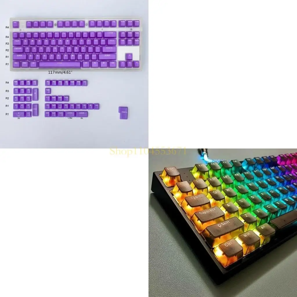 

Best Seller 131-Key Keycaps Double Shot Keycap Set OEM Profile for Mechanical Keyboard