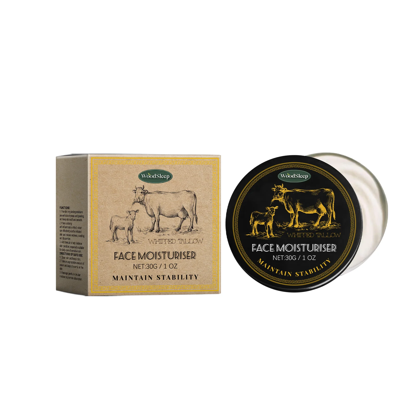 

WoodSleep Butter Care Cream Gentle Moisturizing Moisturizing Care Facial Skin Care Cream 3pcs