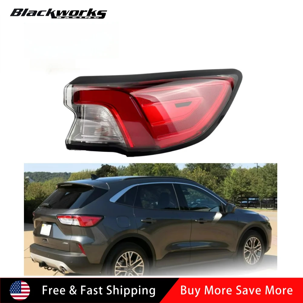 LJ6Z13404 Luz trasera exterior derecha para pasajero, lámpara de freno LED para Ford Escape 2020- 2022