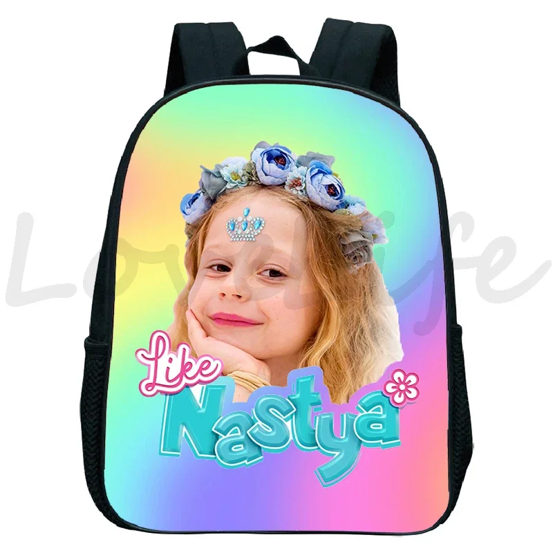 Like Nastya Print Backpack Kids Kindergarten Backpacks Children's Kawaii School Bag Girls Schoolbags Mini Knapsack Mochila