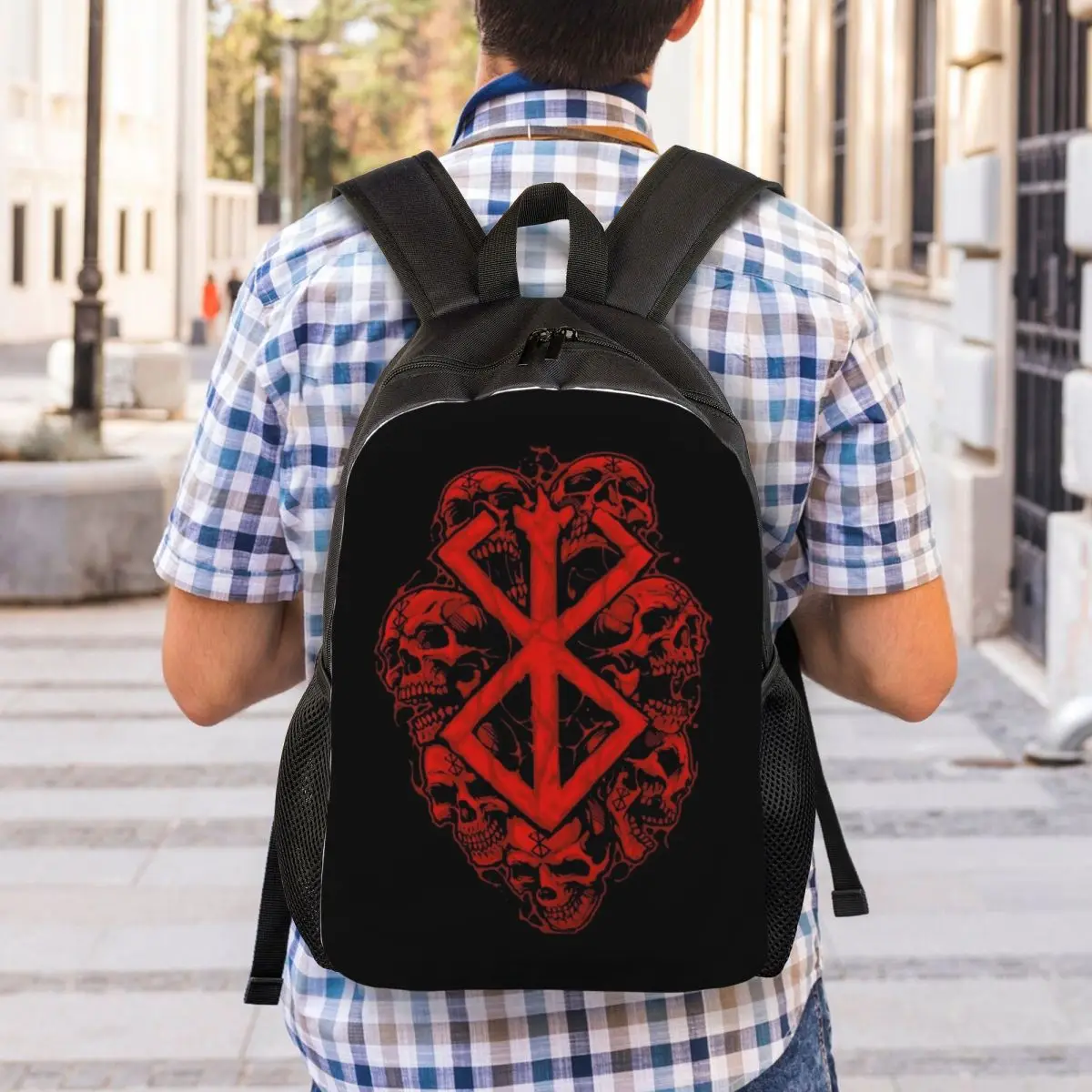 Berserk Sacrifice Mark Demon Sword And Magic Backpack Student Boys Girls BookBag School Bag Laptop Shoulder Bags